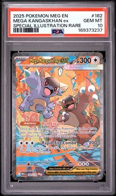 POKEMON MEGA KANGASKHAN EX 182/132 SPECIAL ILLUSTRATION RARE FA 2025 PSA 10