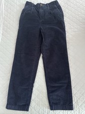 Crewcuts by J. Crew Corduroy Navy Pants Boys Straight Leg Elastic Waist - Size 8