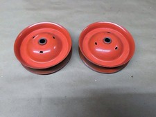 Ertl Dome Pedal Tractor Parts Front Wheel Rim Set Case Orange