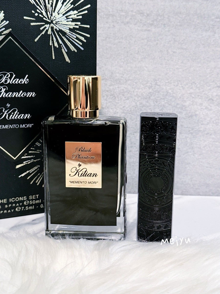 Kilian Black Phantom Memento Mori EDP Spray Icons Set, 1.7oz➕0.25