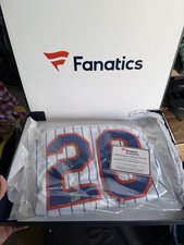  Authentic Nike New York Mets Pinstripe Jersey #20 Autographed w/ Hologram