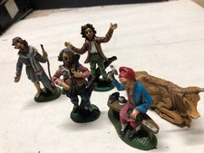 Lotto di 5 Statuine  presepe Vintage  IN OTTIME CONDIZIONI
