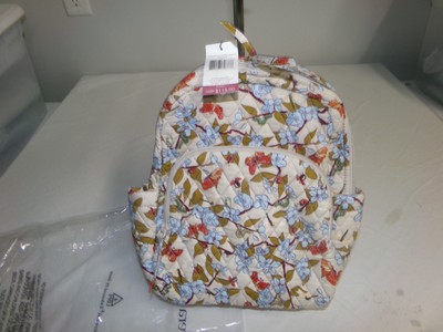 Vera Bradley Essential Small Backpack Abuzz Gingham Butterfly Embroidered Cotton Vera Bradley Essential Large Backpack Laptop Pocket Cotton  main image 2