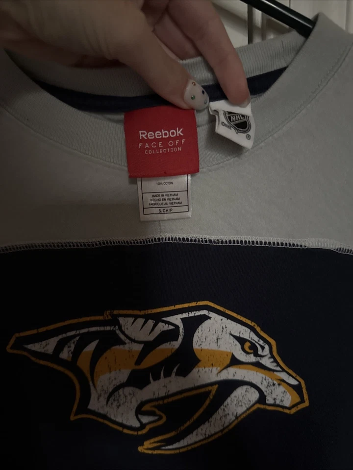 Nashville Predators Vintage Hockey Long Sleeve T-Shirt - Image 2 of 3