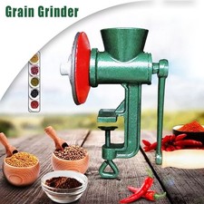 Grain Mill Grinder Manual Grinder for Corn Wheat Nuts with Clamp Handle Operated