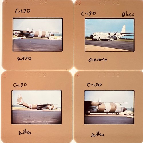 lot of 4 slides-A74  C-130  Fat Albert and RAF