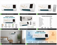 Solyball Portable Air Conditioner Wall Mounted Cooling & Heating Unit + Remote