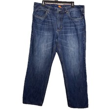 Tommy Bahama Jeans Mens Size 40x30 Blue Denim Barbados Authentic Beach Fishing
