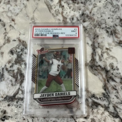 Panini 2024 Clearly Donruss Clearly the Rookies Red /99 #2 Jayden Daniels PSA 9