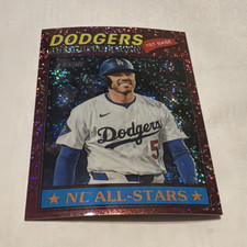 Topps Heritage Pink Sparkle Parallel NL All-Stars Freddie Freeman #350 Dodgers