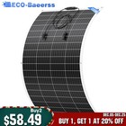 Flexible 200W Mono Solar Panel 12V Power Portable Camping Home RV Battery Charge