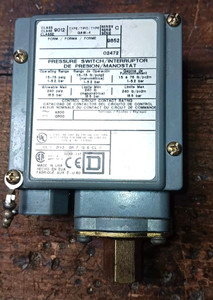 Square D 9012 GAW-4 Pressure Switch, 15-75 PSI