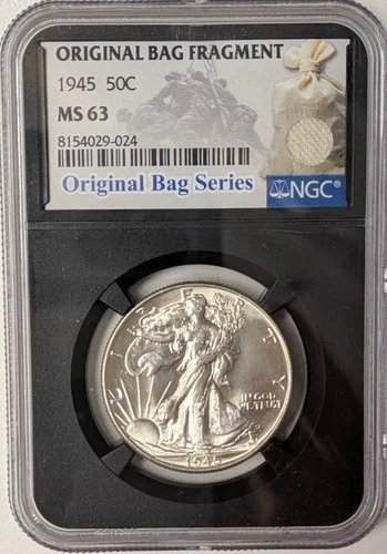 1945 Walking Liberty Half Dollar - NGC MS63 Bag Series Fragment