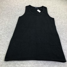 Gap Dress Womens XXL Black Ribbed Knit Scoop Neck Tank Mini Casual Summer