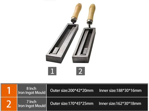 Hot Metal Molding Groove Ingot Mould Size Adjustable Casting Molds Jewelry Tool - Picture 16 of 21