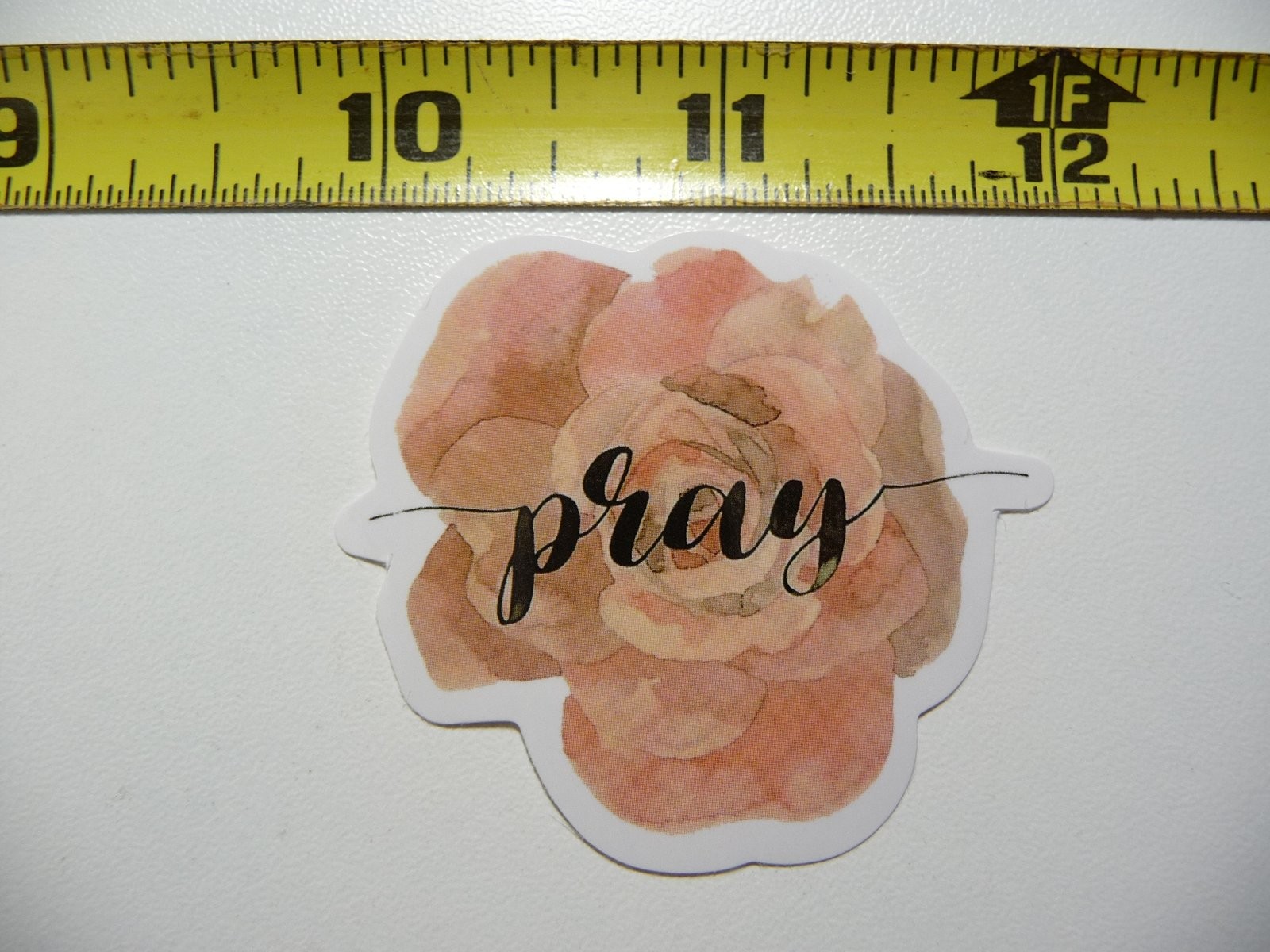 Christian Faith Simple Flower Prayer Decal Sticker