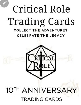 Rittenhouse Critical Role 10 Year Anniversary Complete 45 Card Base Set  