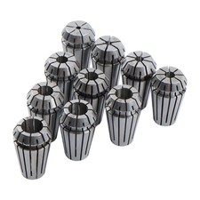 ER16 Collet Set 10 Pack Precision 3/32 to 3/8 Inch by 32nds 0.0002 TIR