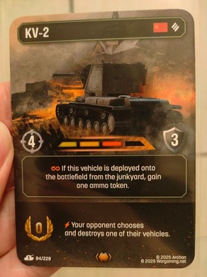 World of Tanks: The Card Game / WoT TCG -  First Strike - Rare #84 KV-2