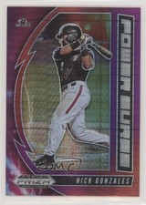 2020 Panini Prizm Draft Picks Power Surge Red & Purple Hyper Nick Gonzales 1u6