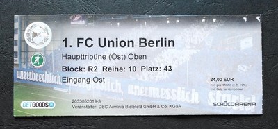 TICKET Arminia Bielefeld - Union Berlin # 043