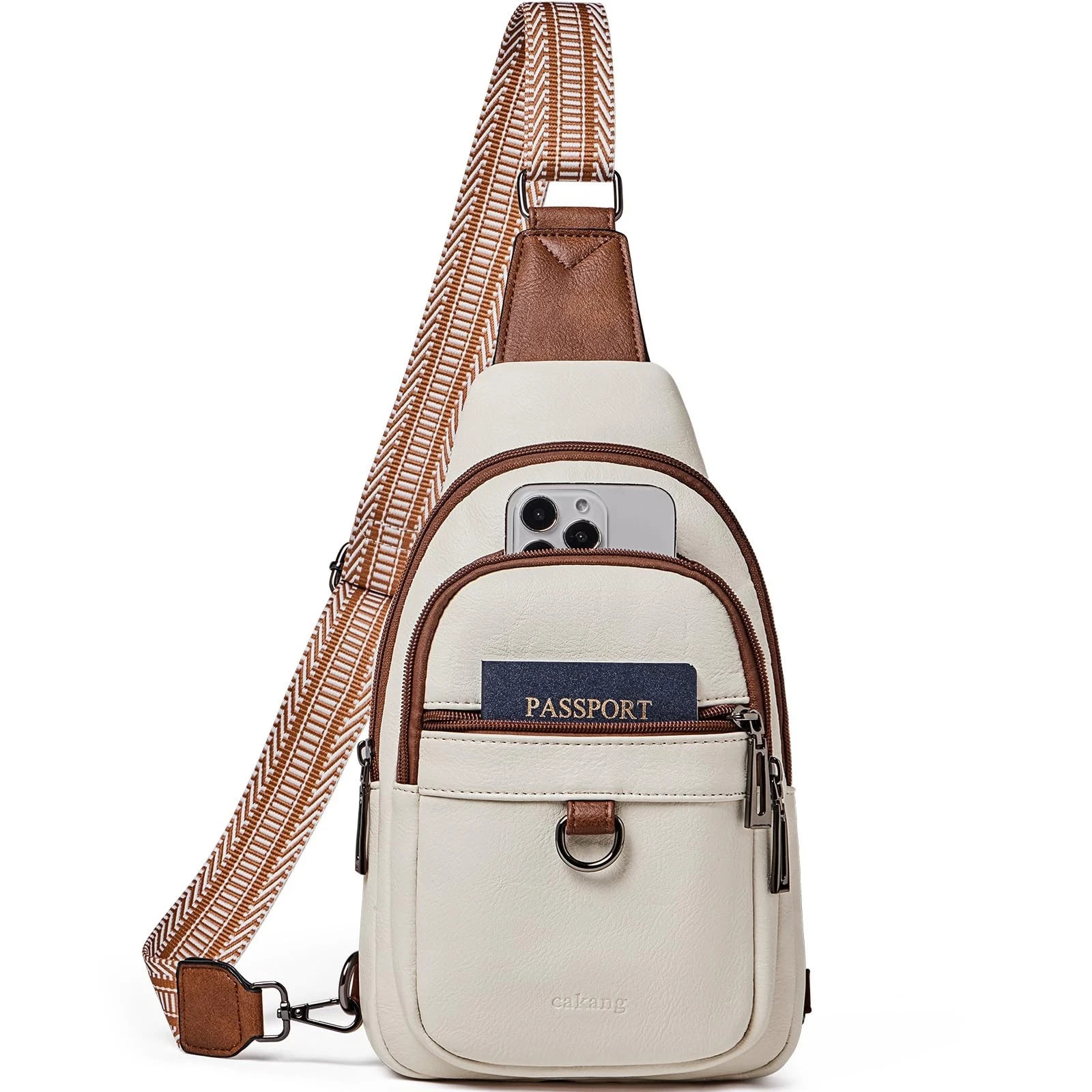 Crossbody Bags for Women Leather Sling Bag Crossbody Purse Travel Chest Bag T...-image