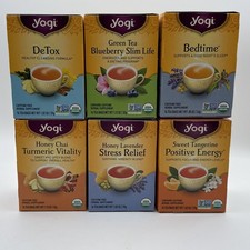 Yogi Tea Favorites Tea Variety Pack - 16 Tea Bags per Pack 6 Packs - Organi...