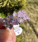 Bomb Party OG Ring, Size 9, whimsical Dreams, Rhodium Plating, Rose Quartz. — photo 5
