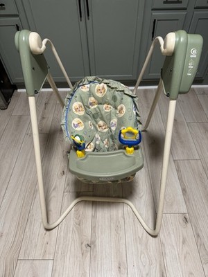 Vintage Graco Disney Winnie The Pooh Swyngomatic Open Top Baby Swing HTF 