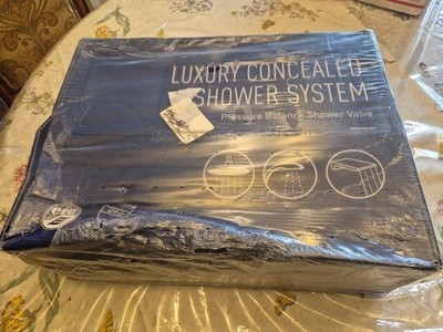 Luxury Concealed Shower System Pressure Balance Shower Valve Sealed Box Damage 