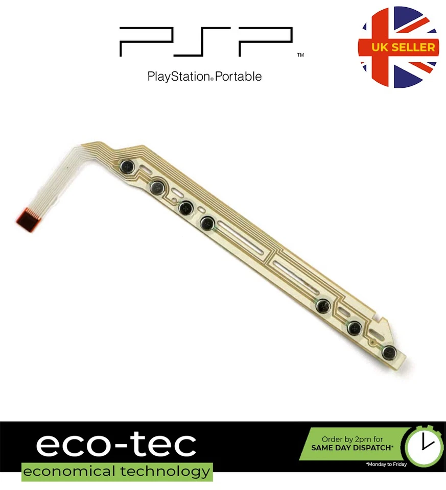Start Home Select Volume Adjust Button Key Flex Strip for PSP 1000 Series - Image 2 of 4