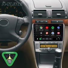 For Toyota Avensis 2003-2008 Carplay 9'' Android 15 Stereo Radio 2+64GB GPS Navi