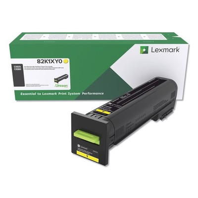 Lexmark 82K1XY0 (CX825) Return Program Extra High-Yield Toner, Yellow