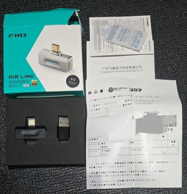 FiiO AIR LINK Hi-Res Bluetooth 6.0 Transmitter USB-C LDAC aptX Lossless Schwarz