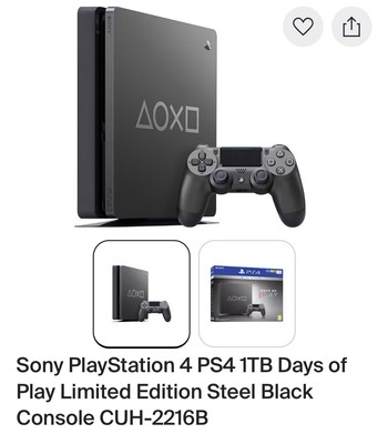 Sony PlayStation 4 Slim Days of Play Limited Edition 1TB Video Game Console 