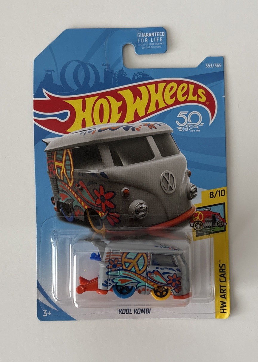 Hot Wheels HW Art  Cars Gray Kool Kombi Toy Car 353/365 2017