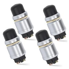 Engine Start Push Button Momentary Start Switch, 12V 50A Waterproof 4 PCS