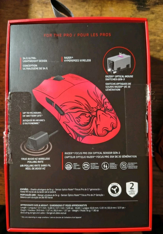 Razer Viper V3 Pro Faker Edition Wireless Gaming Mouse (OPEN BOX, UNUSED) - Image 3 of 4