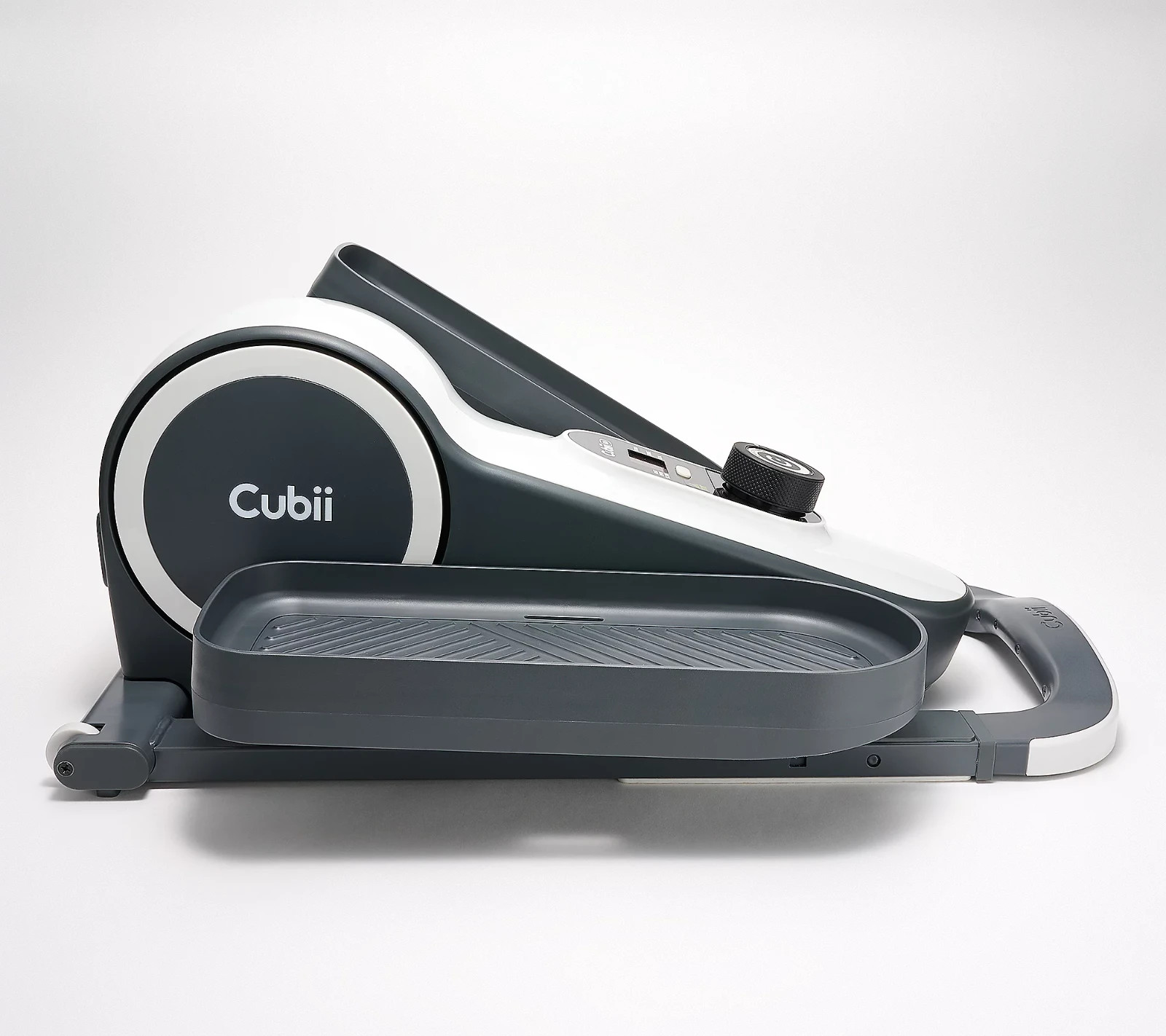 Cubii Go Seated Elliptical w/ Wheels, Handle & Mat, Sand Color