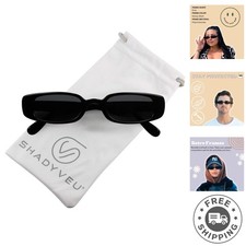 90's Vintage-Inspired Slim Sunglasses - Durable and Fashion-Ready UV Protection