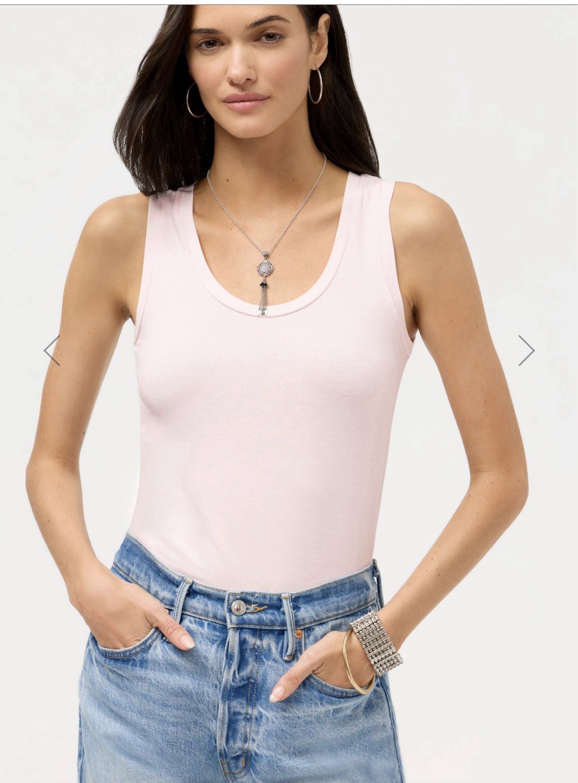 Johnny Was Soft Touch Tank Light Pink Size Large