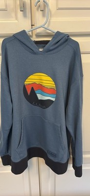 L.L. Bean Boys Hoodie, Blue, Size 14/16
