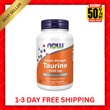 NOW Foods Double Strength Taurine 1,000 mg 100 Veg Caps