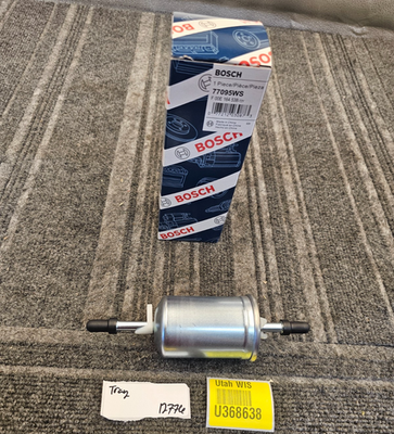 QTY 3) Bosch 77095WS Inline Gasoline Fuel Filter Fits 2000–2008