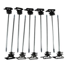 Electric Fencing Ribbon Insulators X10 (230MM Long Arm Screw In Fence Holder)