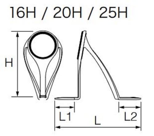 Fuji T-RVSG Größe 16H Rutenführung Titan Rahmen SIC x 1 (5698) - Bild 2 von 6