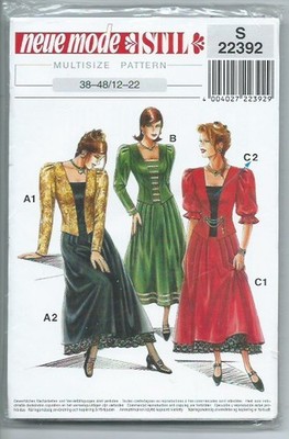Neue Mode STIL sewing pattern Fab TOP, SKIRT in 3 versions sew sizes 12~22 UNCUT