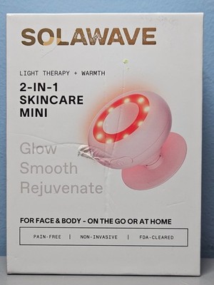 READ AD Solawave 2-in-1 Skincare Mini Light Therapy + Warmth - Pre-Owned