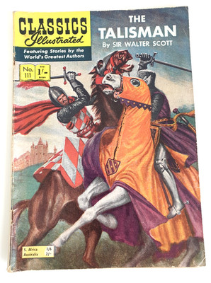 Classics Illustrated No 111 The Talisman Sir Walter Scott British Edition
