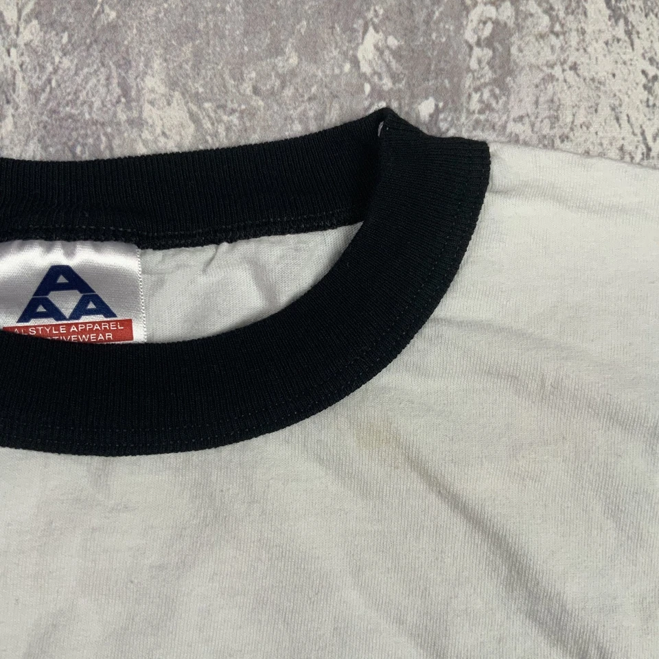 Vintage Harvey Birdman Attorney At Law Shirt Mens XL White Adult Swim Ringer Tee - Image 4 of 4